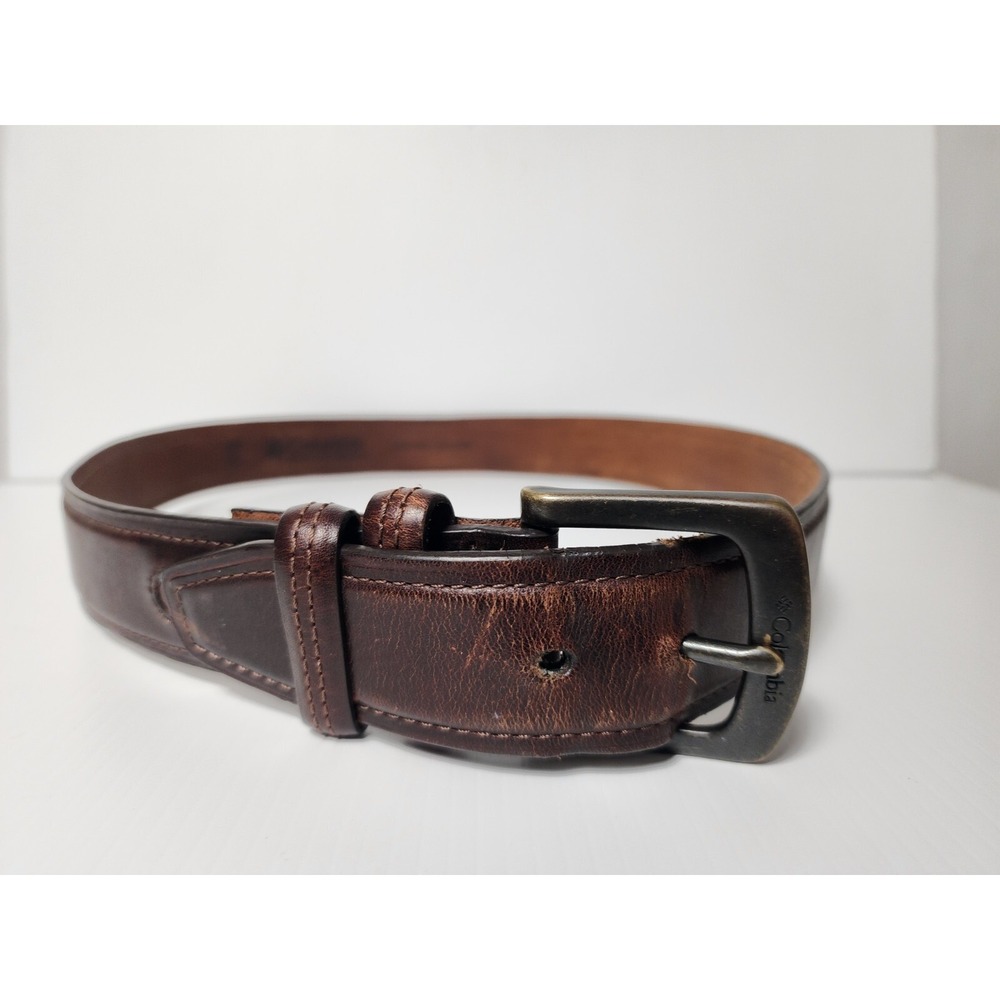 Columbia  Sportswear Co Brown Genuine Leather Belt Mens Size 36‎  95 11CO02A9